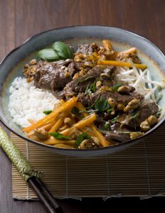 wok de bœuf au basilic