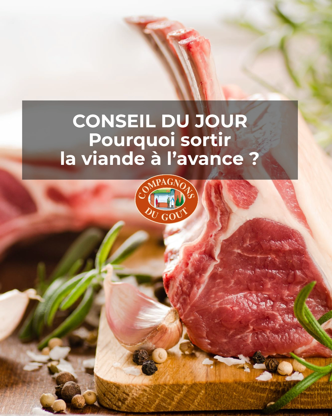 sortir la viande à l’avance