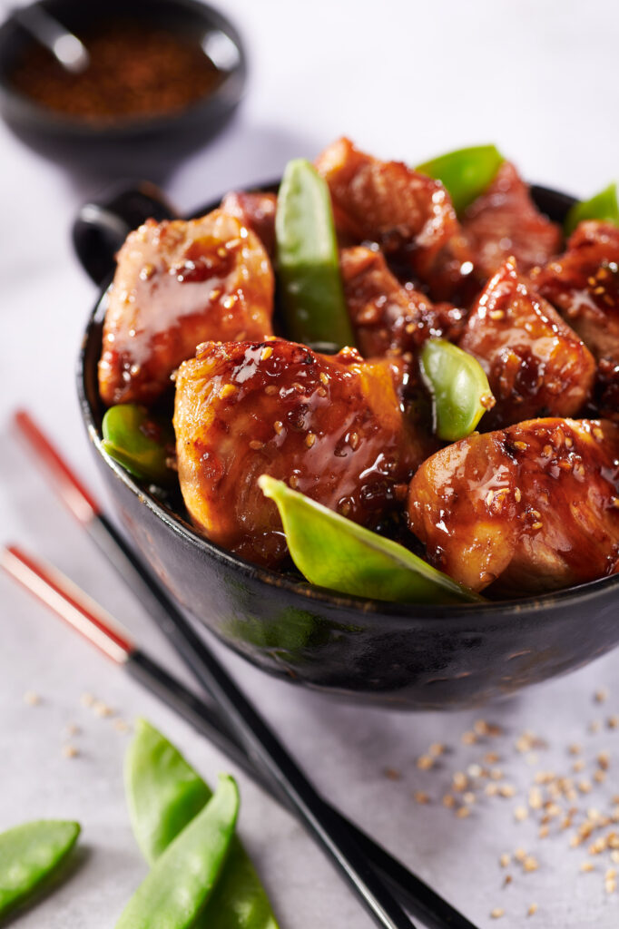 échine de porc au caramel